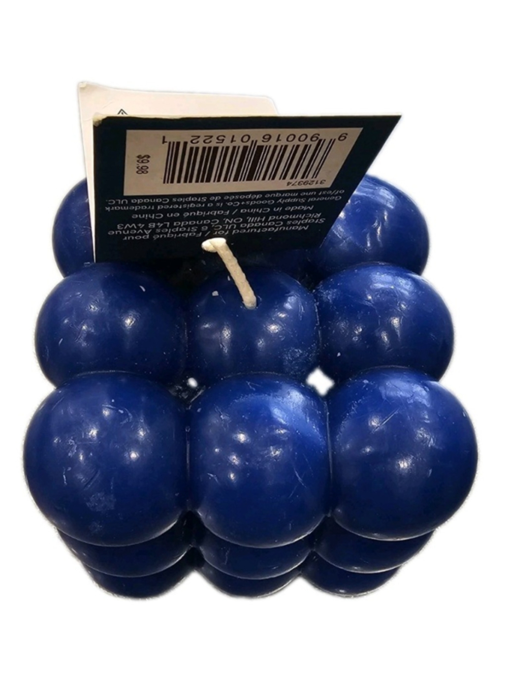 Unscented Blue Gift Home Decor 1PC 13.4 oz Geometric Decor New